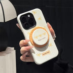 Protective Apple iPhone Back Cover - Stripe Bow Glossy Plaid Magsafe Magnetic Phone Holder iPhone Pre-Order Case - Style 3