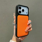 Protective Apple iPhone Back Cover - Leather Litchi Pattern Black Bumper iPhone Pre-Order Case - Style 4