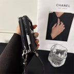 Denim Fabric Black Samsung Z Flip Pre-Order Case Mobile Case by CoverMeUp - Style 5