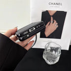 Denim Fabric Black Samsung Z Flip Pre-Order Case Mobile Case by CoverMeUp - Style 4