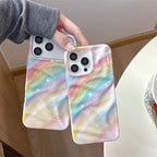 Rainbow Little Stars Pre-Order Textured iPhone Soft Silicone Case