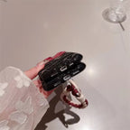 3 Dimensional Red Black Gradient Textured Lanyard Pre-Order iPhone Soft Silicone Case