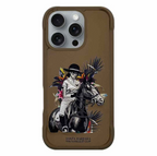Protective Apple iPhone Back Cover - Santa Barbara Polo Raquet Club CEDRIC Series Case for iPhone 16 Pro (BROWN)