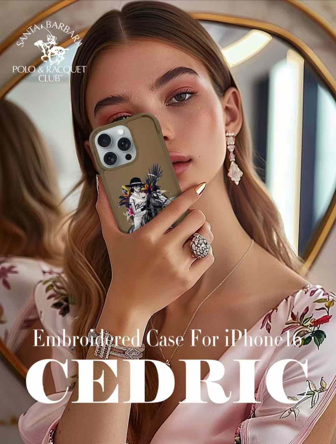 Santa Barbara Polo Raquet Club CEDRIC Series Case for iPhone 16 (BROWN)