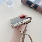 Samsung Brown Premium Leather Wallet Crossbody Bracelet Lanyard Case For S24 Ultra Mobile Case by CoverMeUp - Style 5