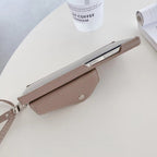 Samsung Brown Premium Leather Wallet Crossbody Bracelet Lanyard Case For S24 Ultra Mobile Case by CoverMeUp - Style 6