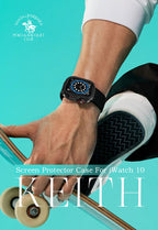 Santa Barbara Polo KEITH Series Watch Case for iWatch Series 10,  46mm (BLACK) Mobile Case by CoverMeUp - Style 2