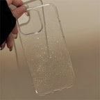 Protective Apple iPhone Back Cover - Glitter Shockproof Transparent iPhone Bling Clear Case - Style 5