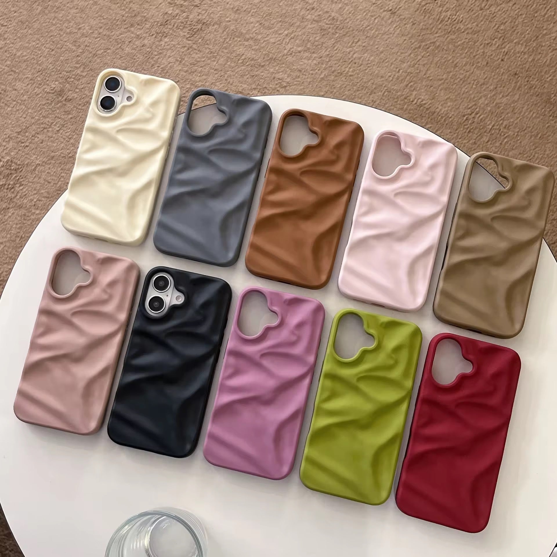 Matte Wrinkle Textured Pre-Order iPhone Silicone Case