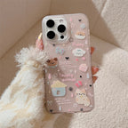 Protective Apple iPhone Back Cover - Puppy Dog Animal Lanyard Bracelet Pink iPhone Silicone Case - Style 5