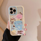 Protective Apple iPhone Back Cover - Happy Day Clear Transparent Colorful Bracelet Lanyard White Bumper iPhone Soft Case - Style 6