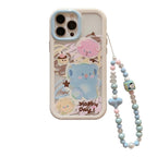 Protective Apple iPhone Back Cover - Happy Day Clear Transparent Colorful Bracelet Lanyard White Bumper iPhone Soft Case - Style 8