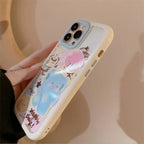 Protective Apple iPhone Back Cover - Happy Day Clear Transparent Colorful Bracelet Lanyard White Bumper iPhone Soft Case - Style 3