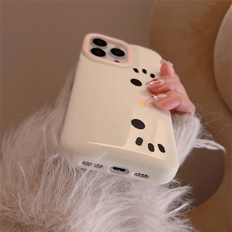 Protective Apple iPhone Back Cover - Hello Kitty Cute White Bracelet Lanyard Pink iPhone Puff Soft Case - Style 6