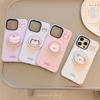 Protective Apple iPhone Back Cover - Cute Animal Korean Dog Penguin Magsafe Magnetic Phone Holder iPhone Pre-Order Case