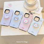 Protective Apple iPhone Back Cover - Cute Animal Korean Dog Penguin Magsafe Magnetic Phone Holder iPhone Pre-Order Case - Style 4