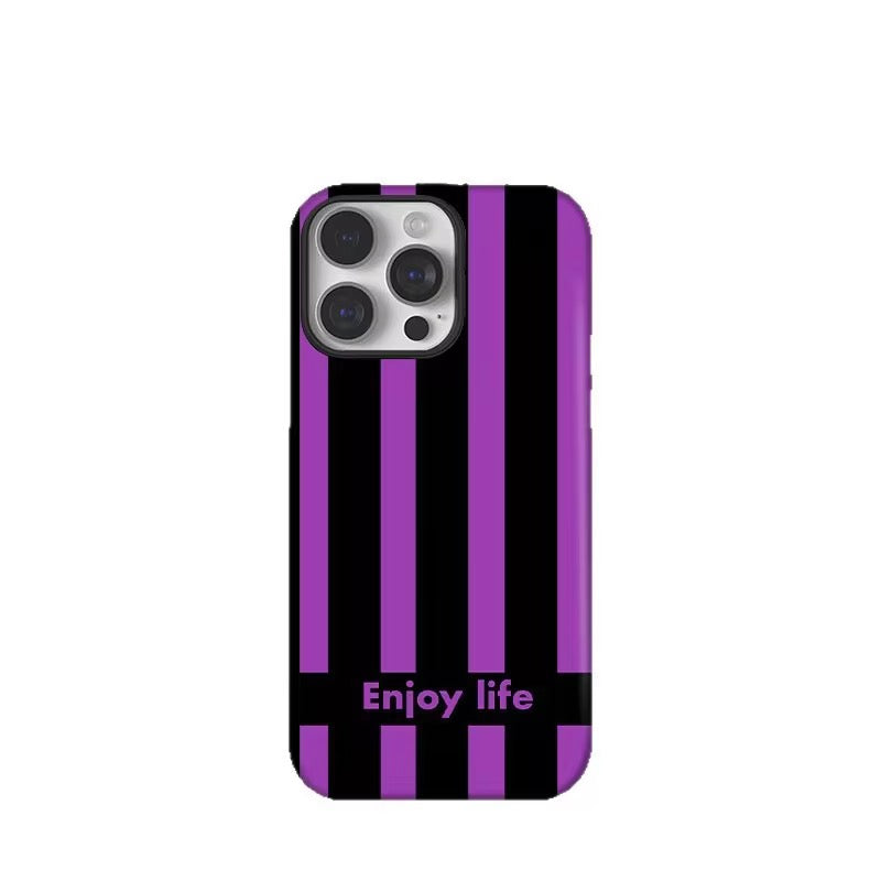 Protective Apple iPhone Back Cover - Enjoy Life European American Style Magsafe Magnetic Phone Holder iPhone Pre-Order Case - Style 5