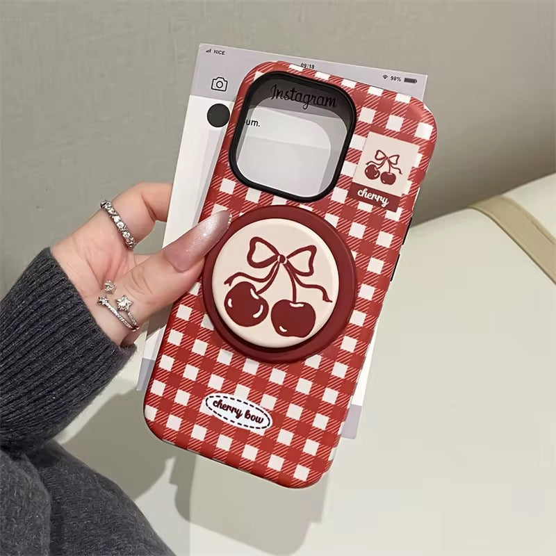 Protective Apple iPhone Back Cover - Cherry Nuts Magsafe Magnetic Phone Holder iPhone Pre-Order Case