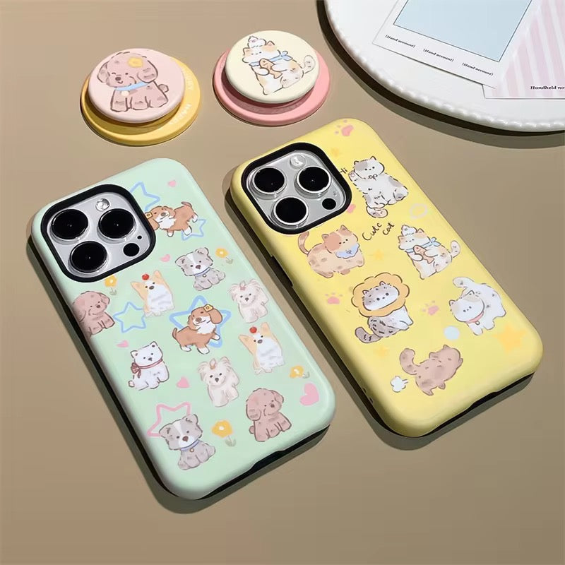 Protective Apple iPhone Back Cover - Pet Parents Animal Lovers Magsafe Magnetic Phone Holder iPhone Pre-Order Case - Style 9