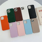 Protective Apple iPhone Back Cover - Leather Pebble Textured iPhone Case