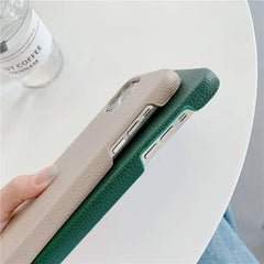 Leather Pebble Textured iPhone Case