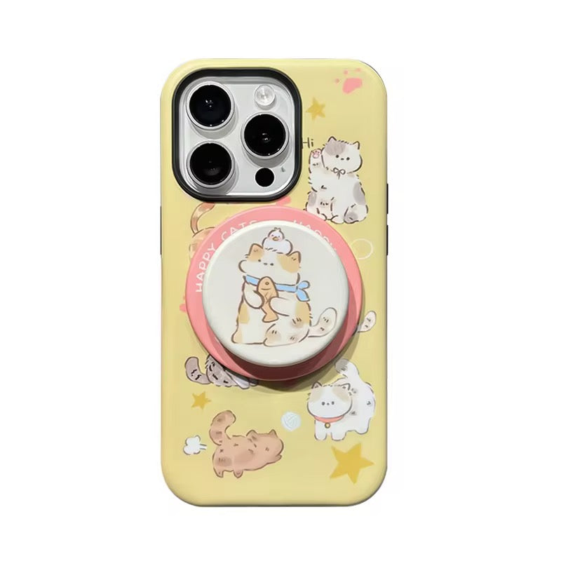 Protective Apple iPhone Back Cover - Pet Parents Animal Lovers Magsafe Magnetic Phone Holder iPhone Pre-Order Case - Style 17