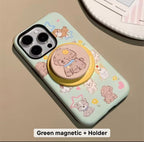 Protective Apple iPhone Back Cover - Pet Parents Animal Lovers Magsafe Magnetic Phone Holder iPhone Pre-Order Case - Style 13
