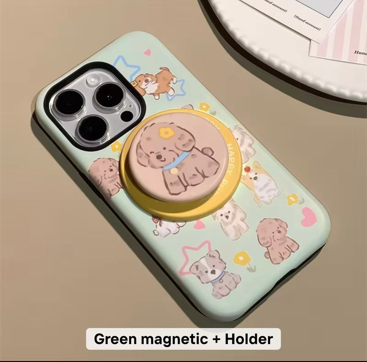 Protective Apple iPhone Back Cover - Pet Parents Animal Lovers Magsafe Magnetic Phone Holder iPhone Pre-Order Case - Style 13