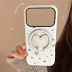 Protective Apple iPhone Back Cover - Blue Gray Graffiti Star Magsafe Magnetic Phone Holder iPhone Pre-Order Case - Style 3
