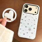 Protective Apple iPhone Back Cover - Blue Gray Graffiti Star Magsafe Magnetic Phone Holder iPhone Pre-Order Case - Style 4