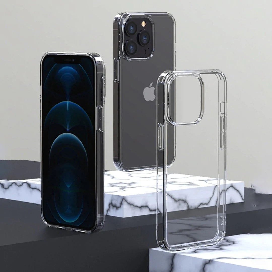 Crystal Clear Glass Case for iPhone 14 Pro Max