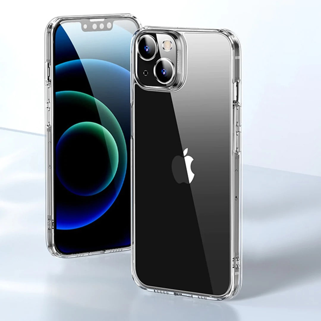 Crystal Clear Glass Case for iPhone 15 Pro