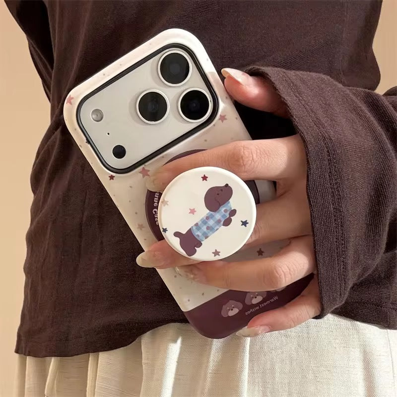 Protective Apple iPhone Back Cover - Pet Dog Parent Lovers Magsafe Magnetic Phone Holder iPhone Pre-Order Case - Style 2