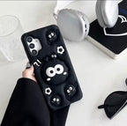 3D Samsung Black Pre-Order Monster Phone Holder Stand Rubber Silicone Case Mobile Case by CoverMeUp