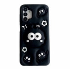 3D Samsung Black Pre-Order Monster Phone Holder Stand Rubber Silicone Case Mobile Case by CoverMeUp - Style 3