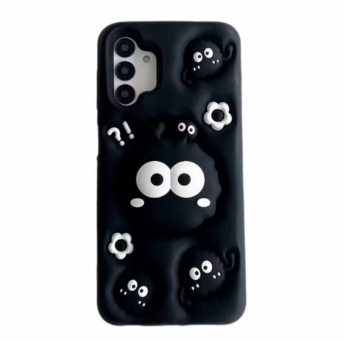 3D Samsung Black Pre-Order Monster Phone Holder Stand Rubber Silicone Case Mobile Case by CoverMeUp - Style 3