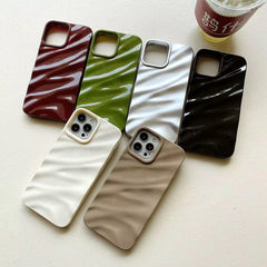 Maroon Glossy Textured Pre-Order Soft Silicone iPhone Case