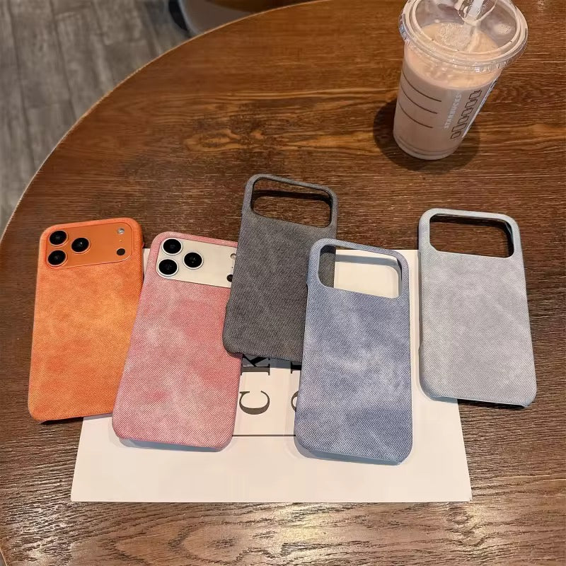 Protective Apple iPhone Back Cover - iPhone Magsafe Denim Fabric Pre-Order Magnetic Case