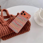 Protective Apple iPhone Back Cover - iPhone Magsafe Woven Fabric Pre-Order Magnetic Case - Style 7