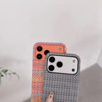 Protective Apple iPhone Back Cover - iPhone Magsafe Woven Fabric Pre-Order Magnetic Case - Style 9