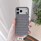 Protective Apple iPhone Back Cover - iPhone Magsafe Woven Fabric Pre-Order Magnetic Case - Style 11