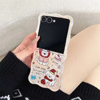 Cute Dog Bracelet Lanyard Chain Samsung Z Flip Pre-Order Case Mobile Case by CoverMeUp - Style 3