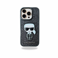 KRL Glitter Silicon Case for iPhone 16 Pro (BLACK)