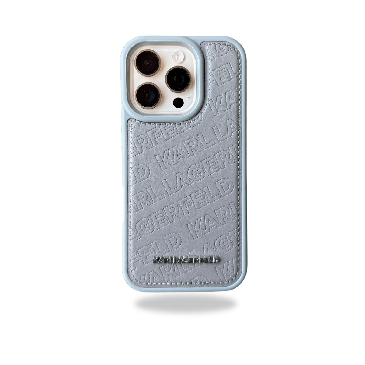 Protective Apple iPhone Back Cover - KRL PU Leather Case for iPhone 16 Pro Max (GREY)