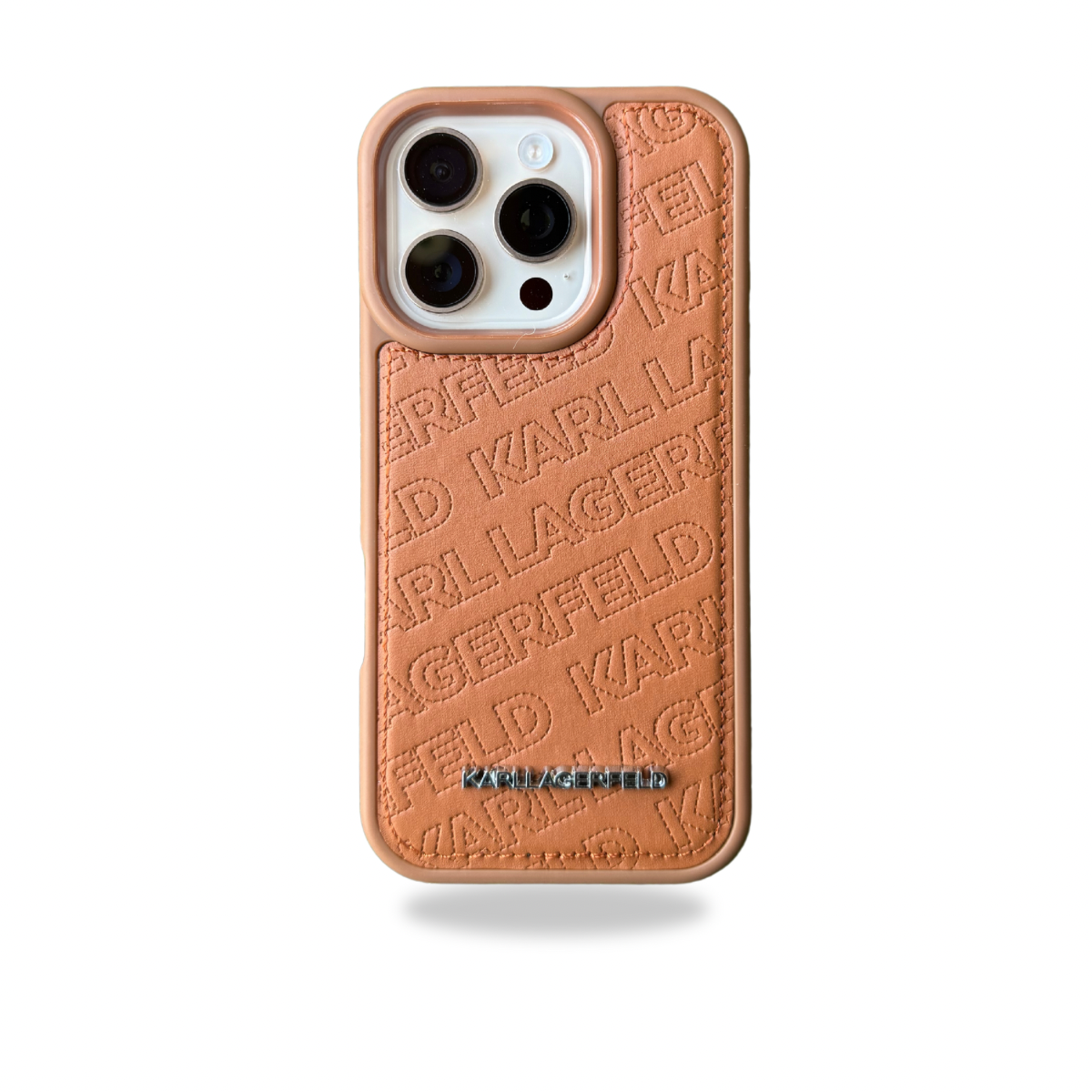 Protective Apple iPhone Back Cover - KRL PU Leather Case for iPhone 16 Pro Max (BROWN)