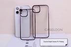 Protective Apple iPhone Back Cover - Electroplated Chrome Finish Hard PC Anti Yellow Case for iPhone 14 Pro Max(DEEP PURPLE) - Style 3