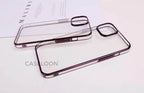 Protective Apple iPhone Back Cover - Electroplated Chrome Finish Hard PC Anti Yellow Case for iPhone 14 Pro Max(DEEP PURPLE) - Style 2