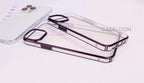 Protective Apple iPhone Back Cover - Electroplated Chrome Finish Hard PC Anti Yellow Case for iPhone 14 Pro (DEEP PURPLE) - Style 4