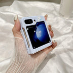 Hello Kitty Samsung Z Flip Blue Lanyard Bracelet Cases Mobile Case by CoverMeUp - Style 6