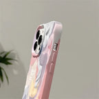 Protective Apple iPhone Back Cover - Rainbow Aesthetic Textured Positive iPhone Soft Silicone Case - Style 12